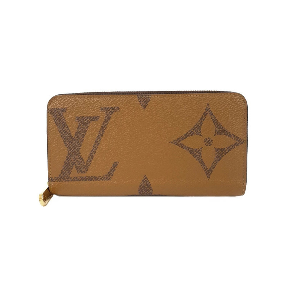 Louis Vuitton Giant Monogram Reverse Zippy Wallet Round Zipper Long